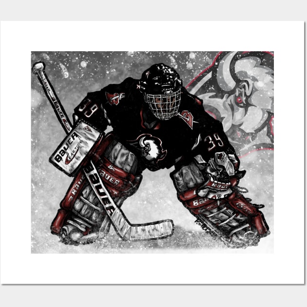 Hasek moving across Wall Art by Nate Gandt